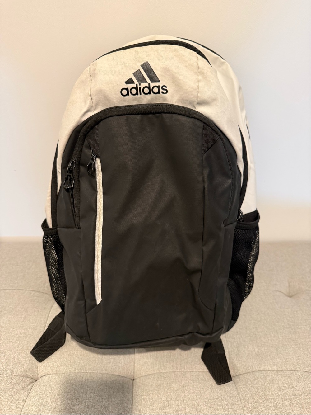 adidas Black and White Two-Tone Men's Soccer ⚽️ Backpack